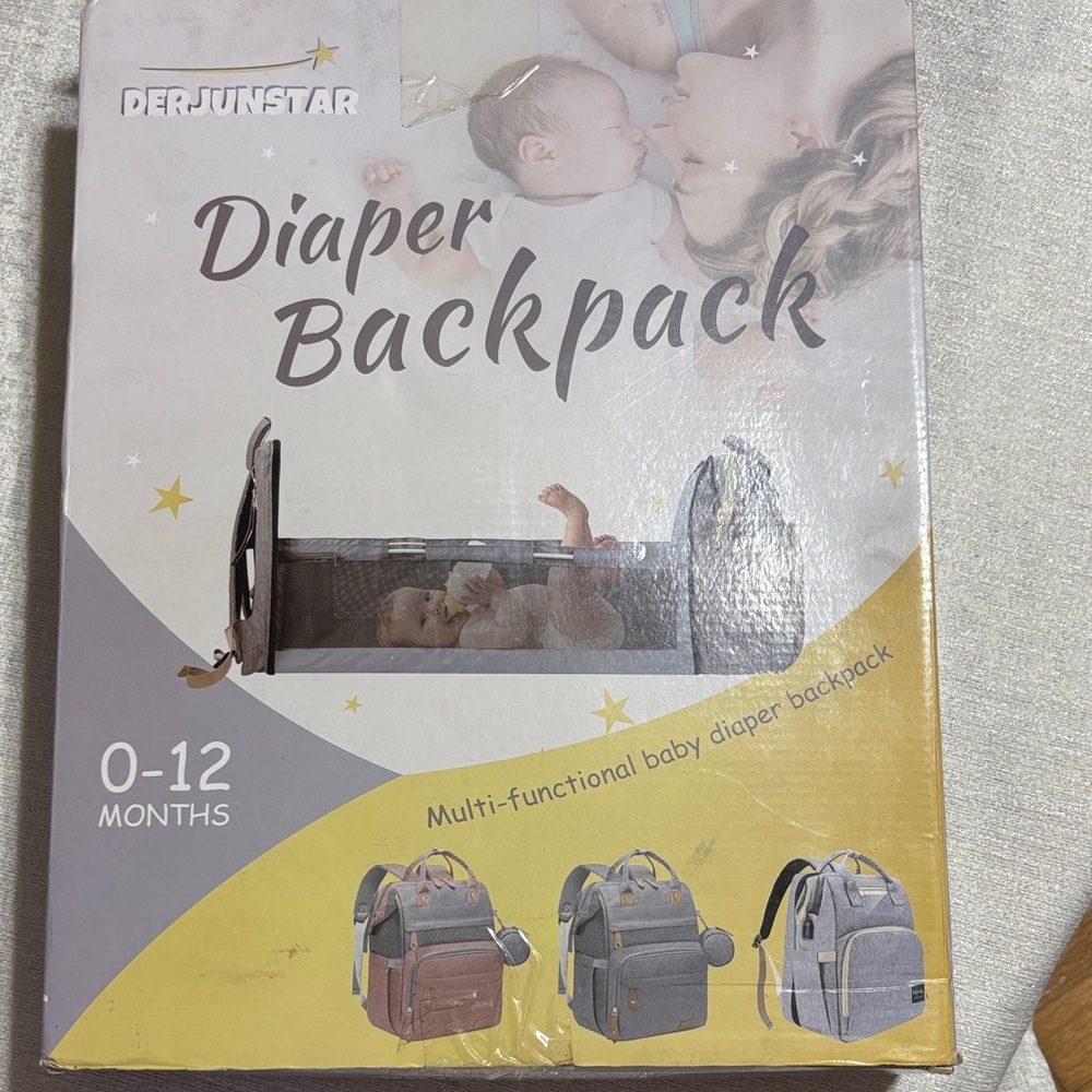 Gray Diaper Backpack
